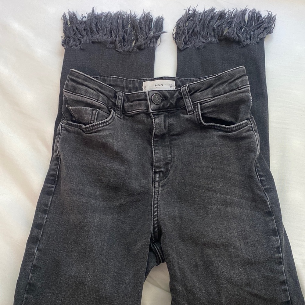 MNG Denim High Rise Raw Hem 2